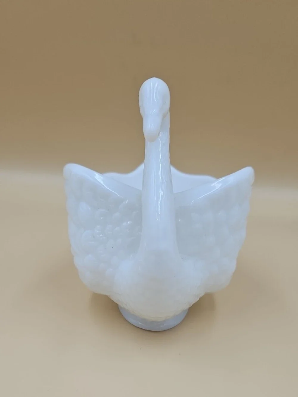 White Swan Milk Glass Bowl